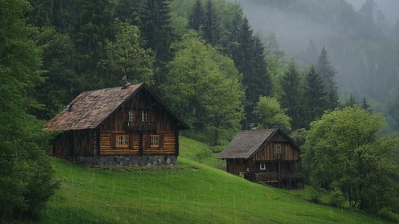 Foggy Forest Rain | A Slow and Quiet Nature Soundscape