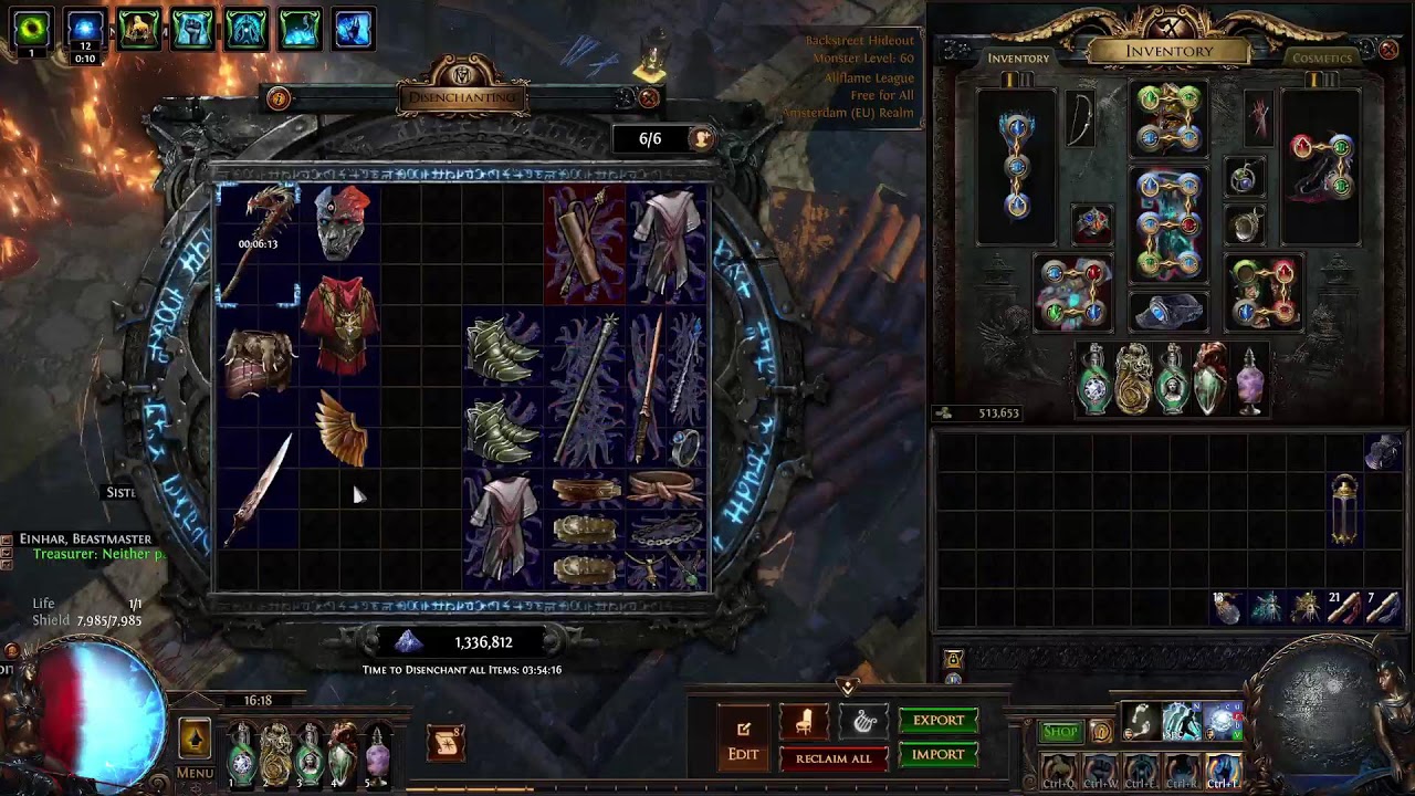 Path of Exile 3.29 Curse of the Allflame | Occultist Power charge stacker Winter Orb (Breach Dunes)