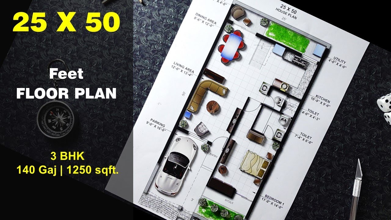 25x50 Floor Plan | Daily House Plans || DV Studio