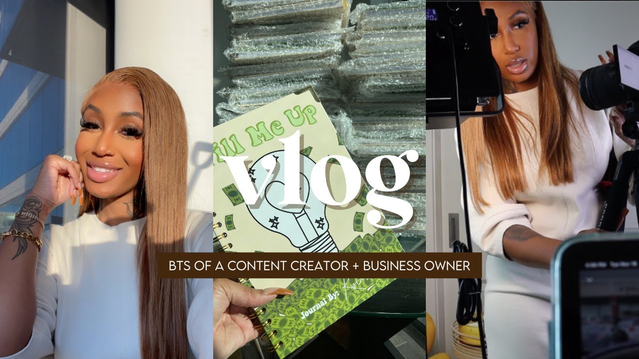 VLOG: BTS OF A CONTENT CREATOR + BUSINESS OWNER | KY LASHAII