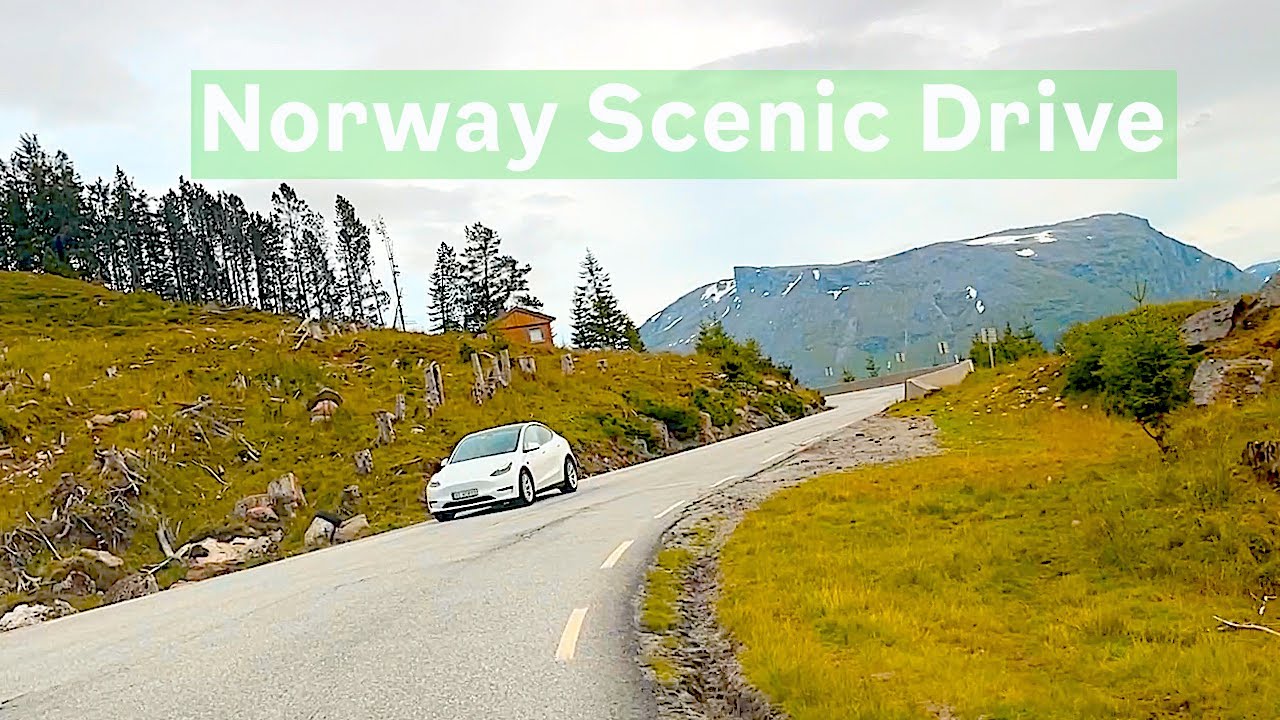 Norway Scenic Drive. Byrkjelo - Stryn viewpoint