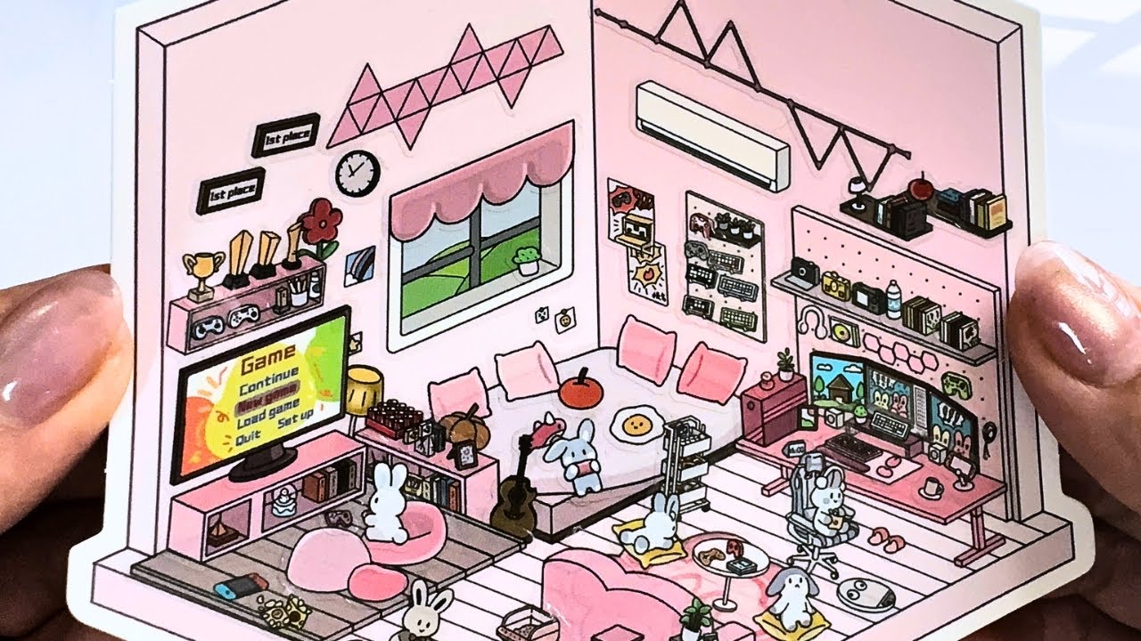 [ASMR] DIY a cute pink room, cute kittens are relaxing