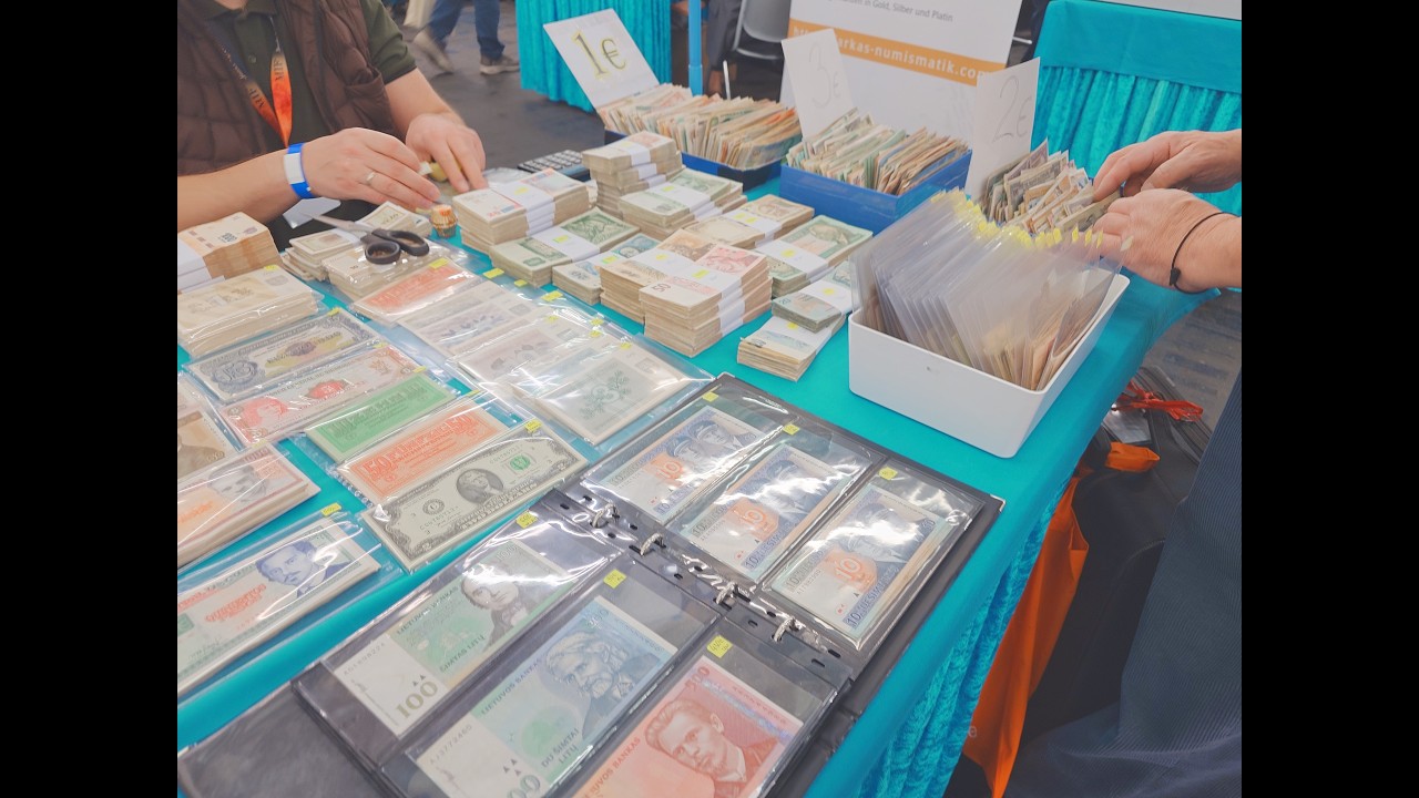 Розыгрыш банкнот по традиции Tengri - Ярмарка коллекционеров Numismata Munich 2026 в Германии