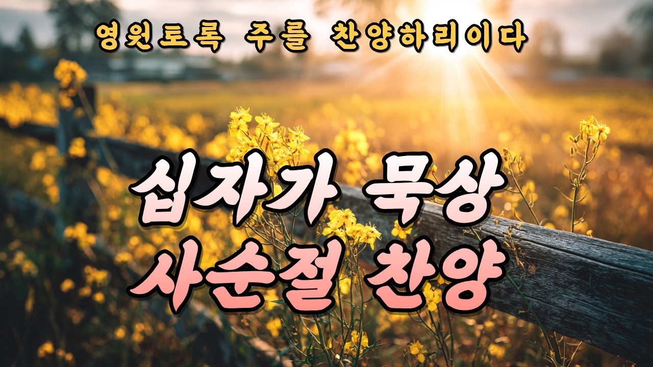 사순절 찬양 모음 | 십자가를 묵상하며 주의 길을 따르는 기도 찬양