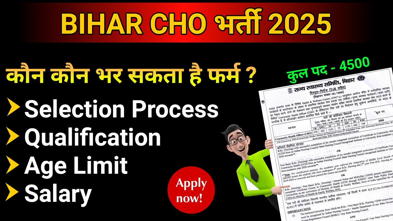 Bihar Community Health Officer Recruitment 2024 | All Updates