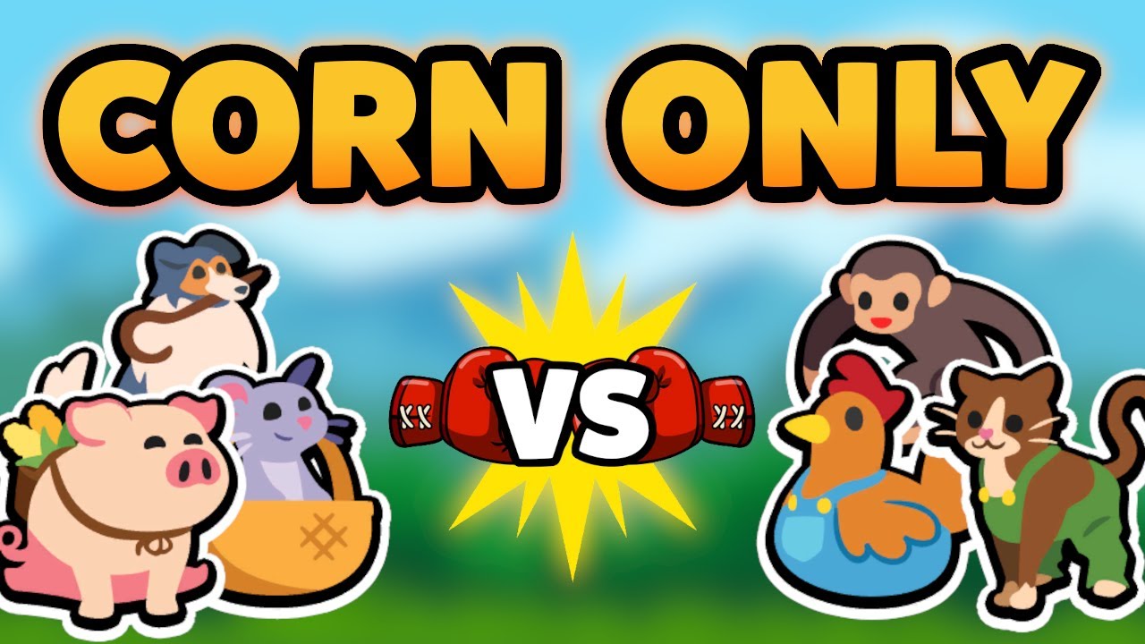 Super Auto Pets but we can only use CORN PETS