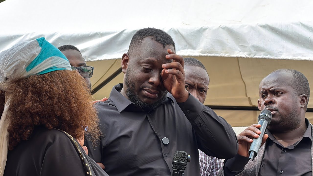 Kasuku Breaks Down While Speaking at His Grandmother’s Burial.