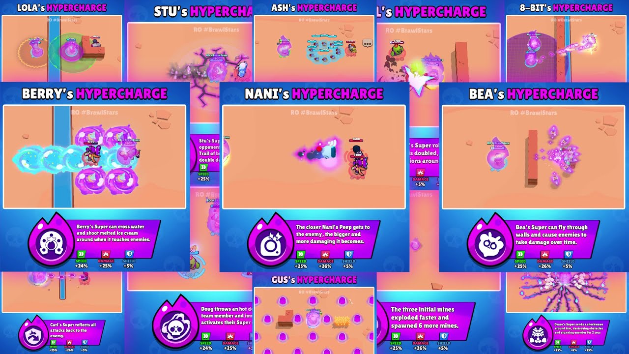 44 ИДЕЙ ДЛЯ ГИПЕРЗАРЯДА 🔥 от @ROBrawlStars195