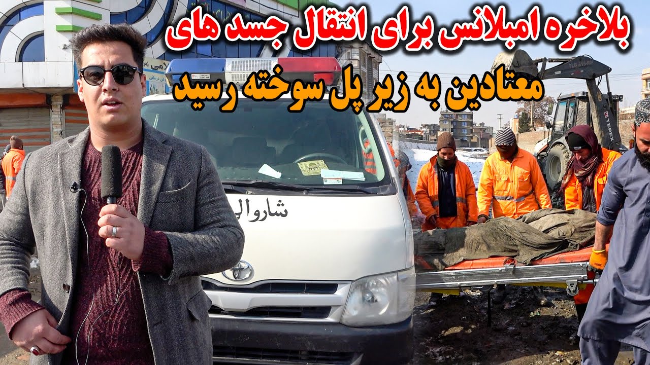گزارش از انتقال جسد های معتادین توسط امبولانس ها در زیر پل سوخته