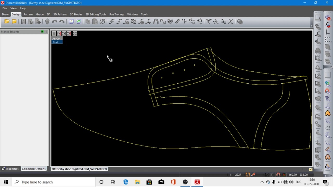 #Tutorial shoe upper pattern development for Beginner series