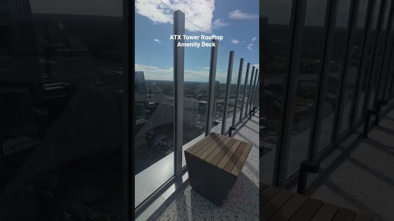 ATX Tower Downtown Austin Aprtment Rooftop Amenity Deck #apartmenttour #austin