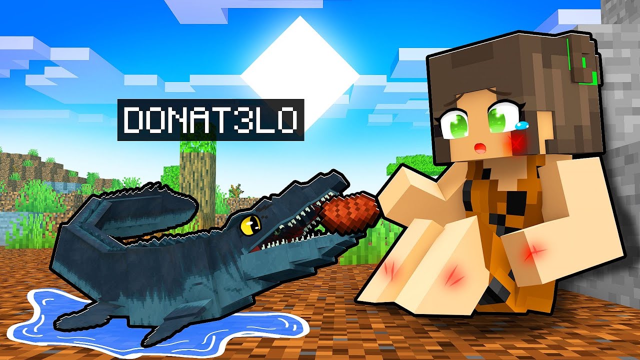 JOGANDO como BEBÊ MOSASSAURO no Minecraft!! ‹ DONAT3LO ›