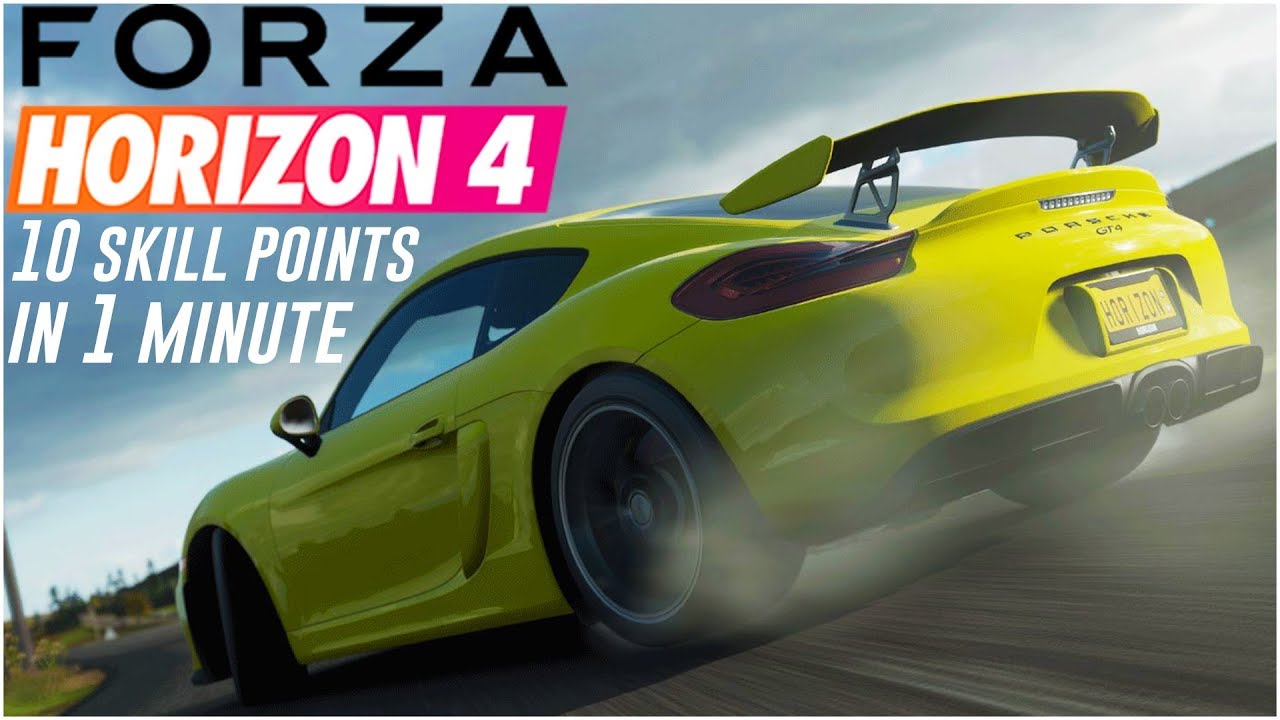 HOW TO EARN 10 SKILL POINTS PER MINUTE!! - Forza Horizon 4 Tips & Tricks
