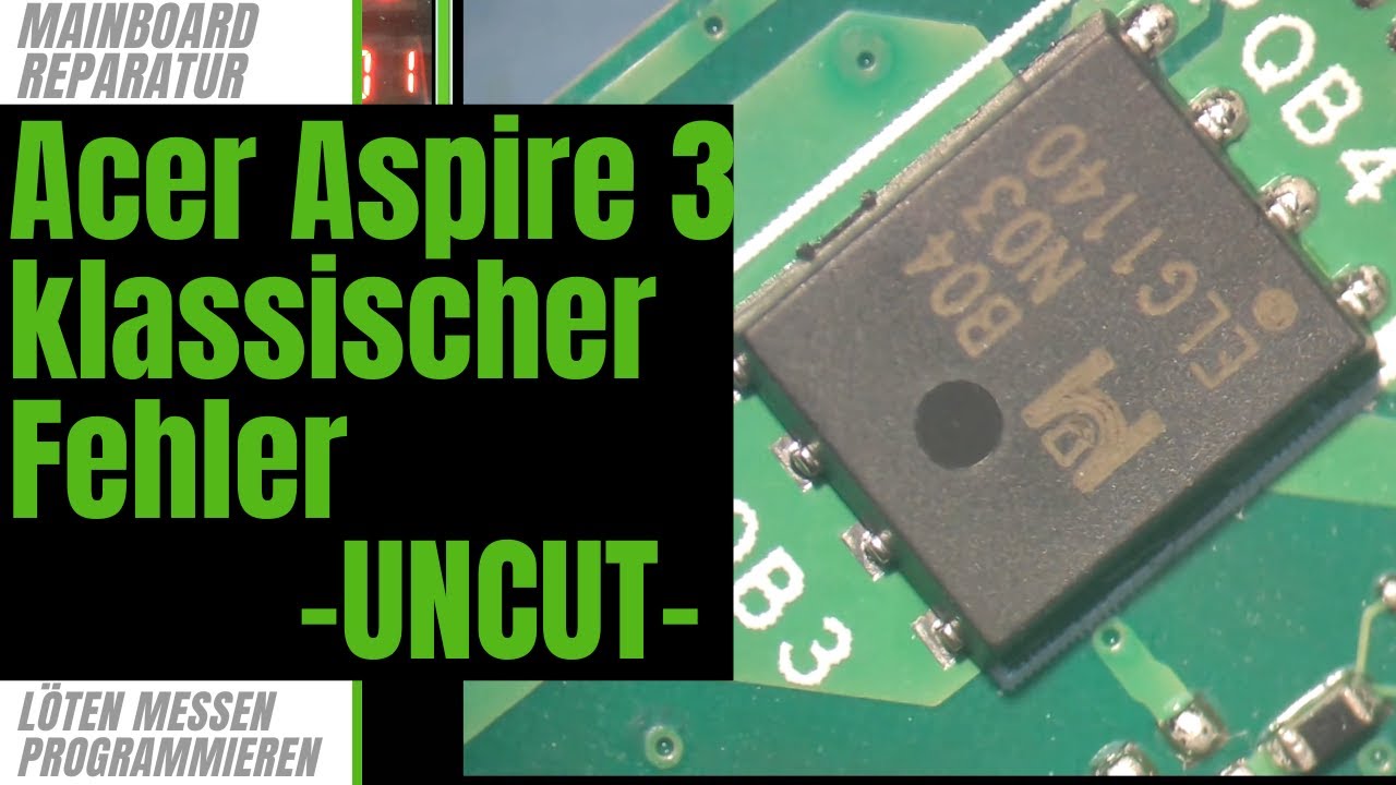 Der häufigste Fehler bei Laptops - Acer Aspire 3 lässt sich nicht einschalten, lädt nicht