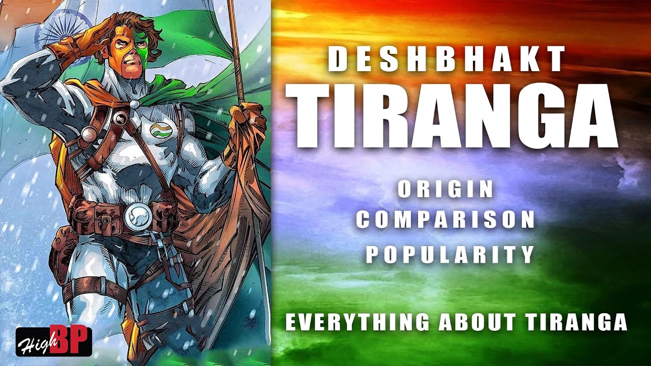 Deshbhakt Tiranga By Raj Comics | Origin | Analysis | Comparison | Indian Comics | HighBPTV