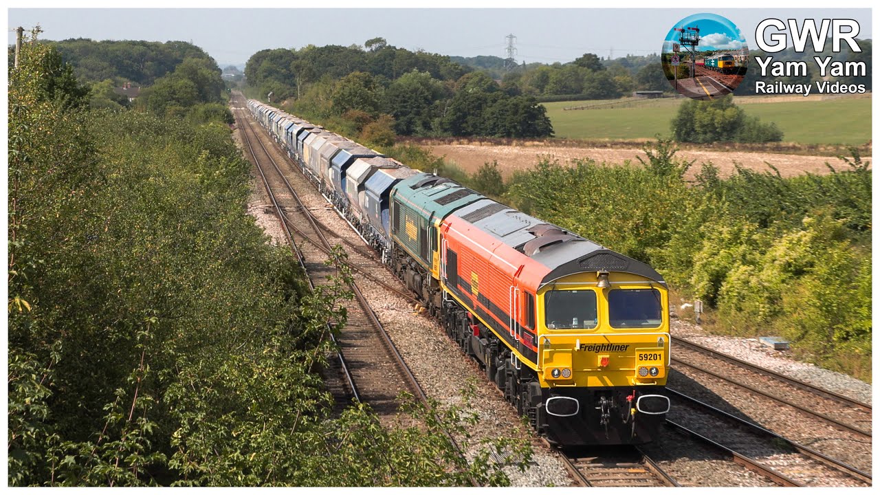 Freight Trains & More at Fairwood Junction - Westbury 4k