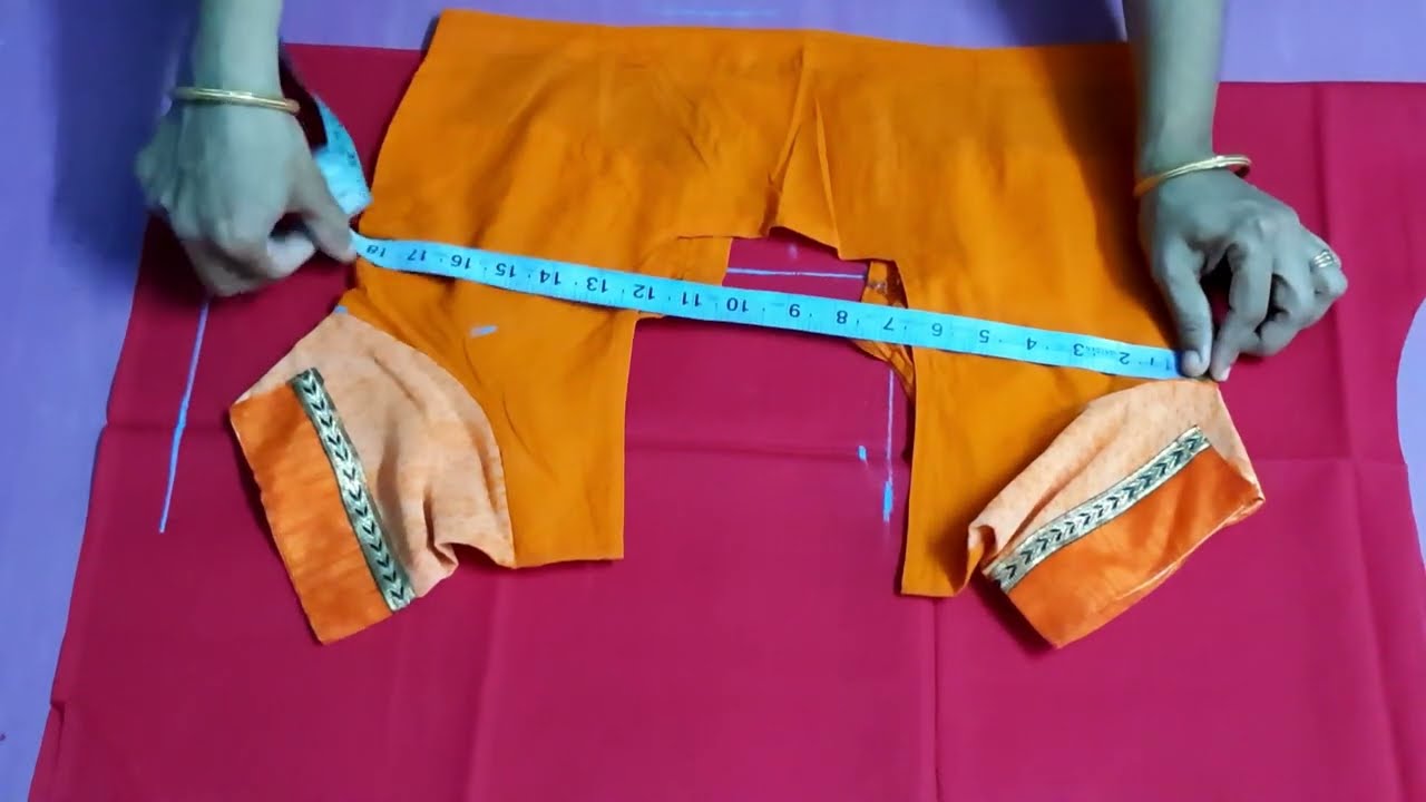 அளவு பிளவுஸ் வைத்து Normal blouse cutting video