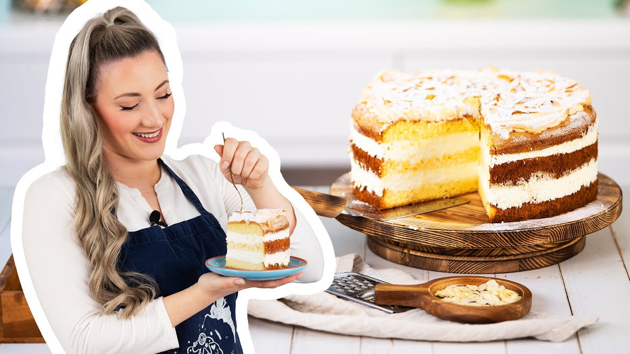 🍋😍 EINFACHE & FRISCHE ZITRONEN QUARK TORTE 🍰 - Zitronentorte mit Quarkcreme