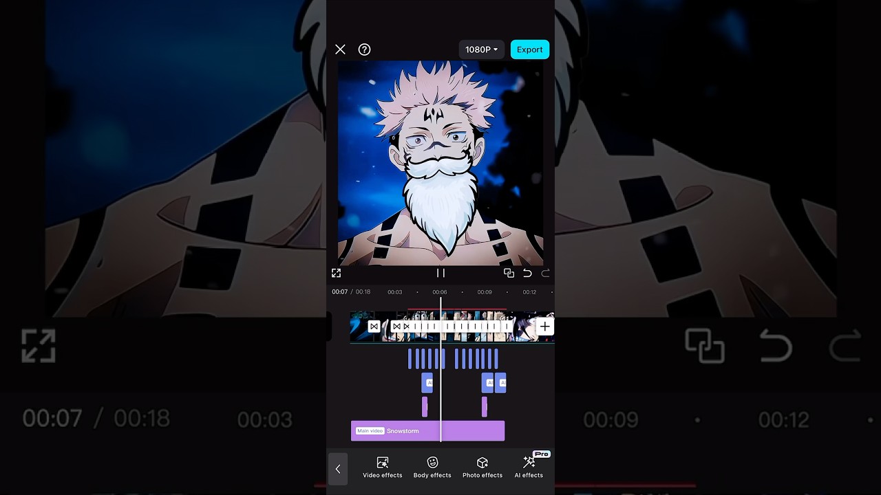 Christmas Edit [CapCut Result] #anime #transition #christmas #sukuna #capcut #tutorial #fyp