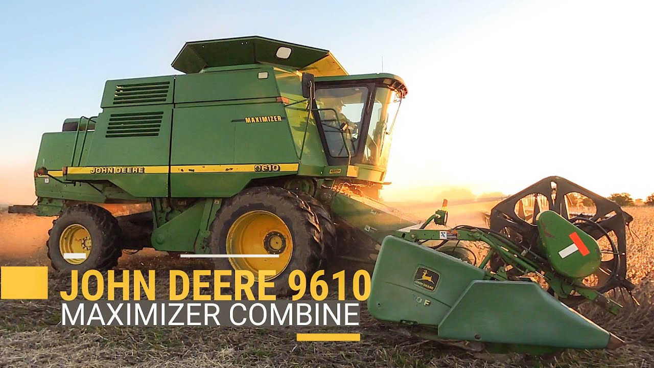 John Deere 9610 Maximizer (SOUND) Combine soybean harvesting cosecha de soja