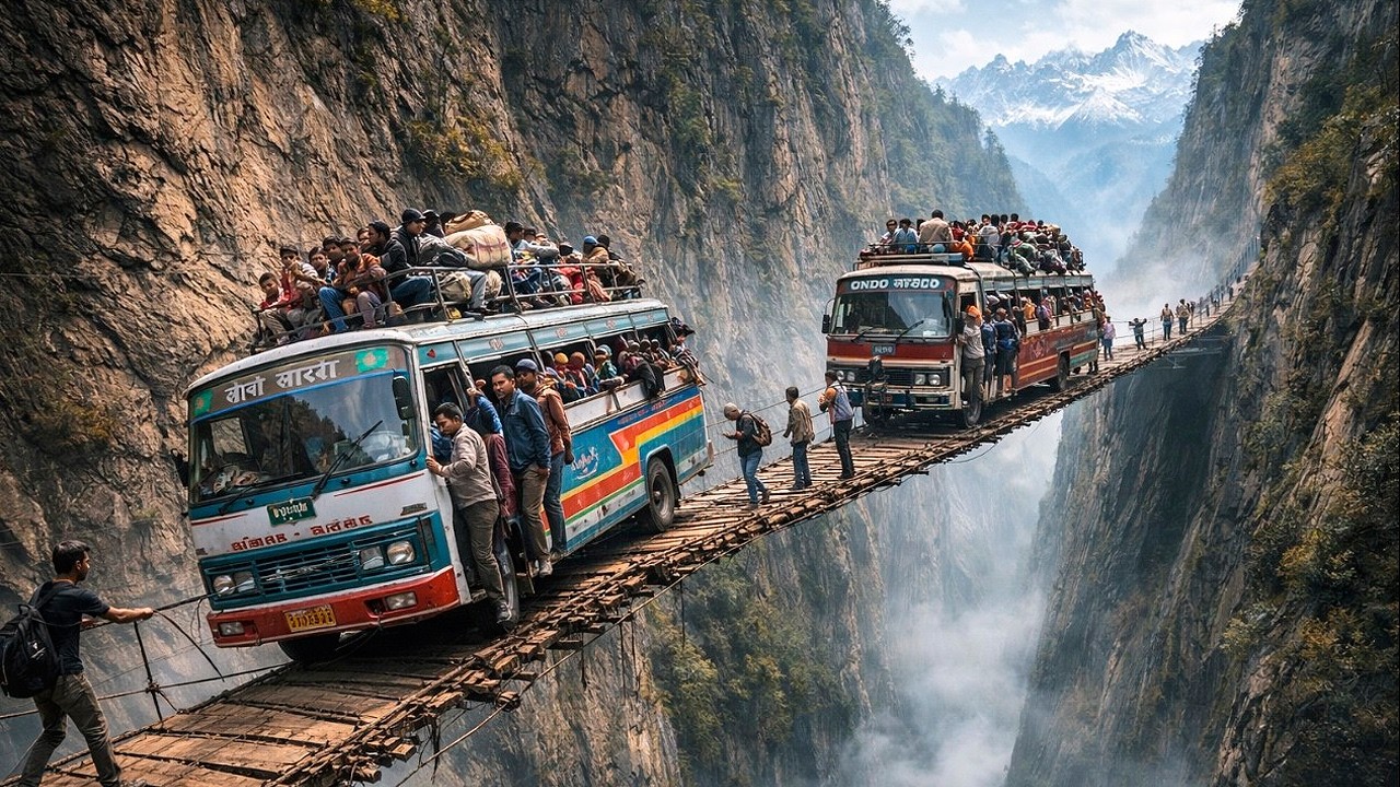 Lugares Imposibles | Las carreteras y vías de tren más peligrosas del mundo te retan a viajar solo