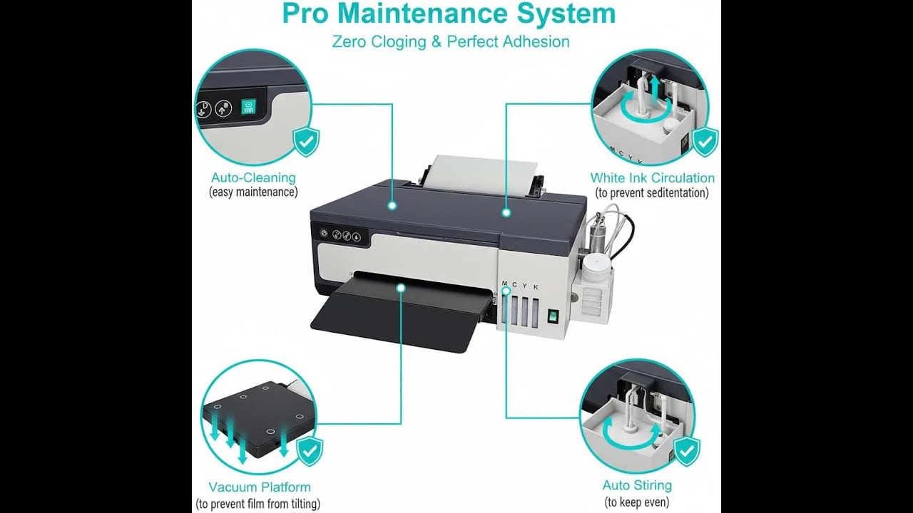 PEIXU A4 DTF Printer Review: Fast XP600 Print Head & White Ink