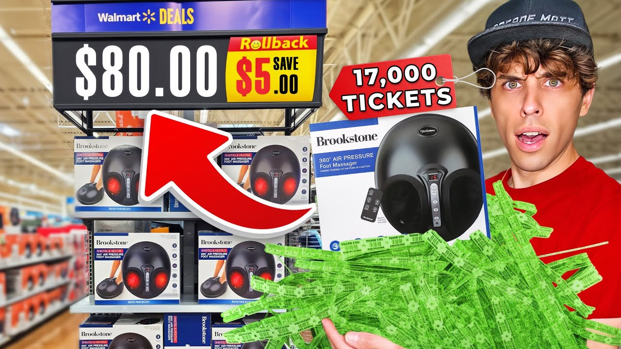 Can I Win A Walmart Foot Massager Cheaper With Arcade Tickets?