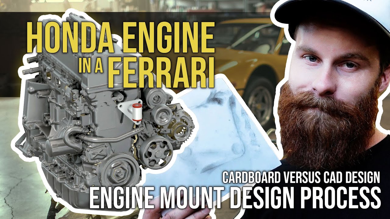 Ferrari 308 GTBi with a Honda K24 Turbo: Engine Mount Design Processes - Ep. 8