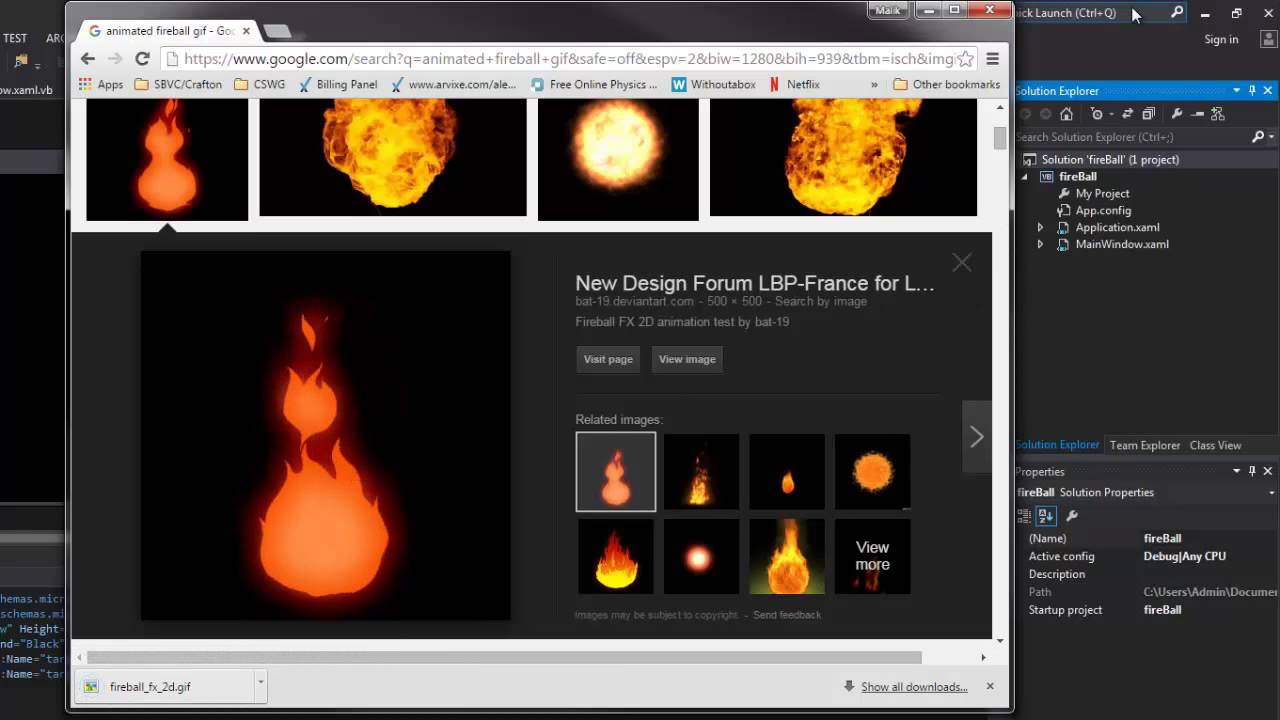 Make A Game in (VB.NET and WPF) PART 1 : Animated gif