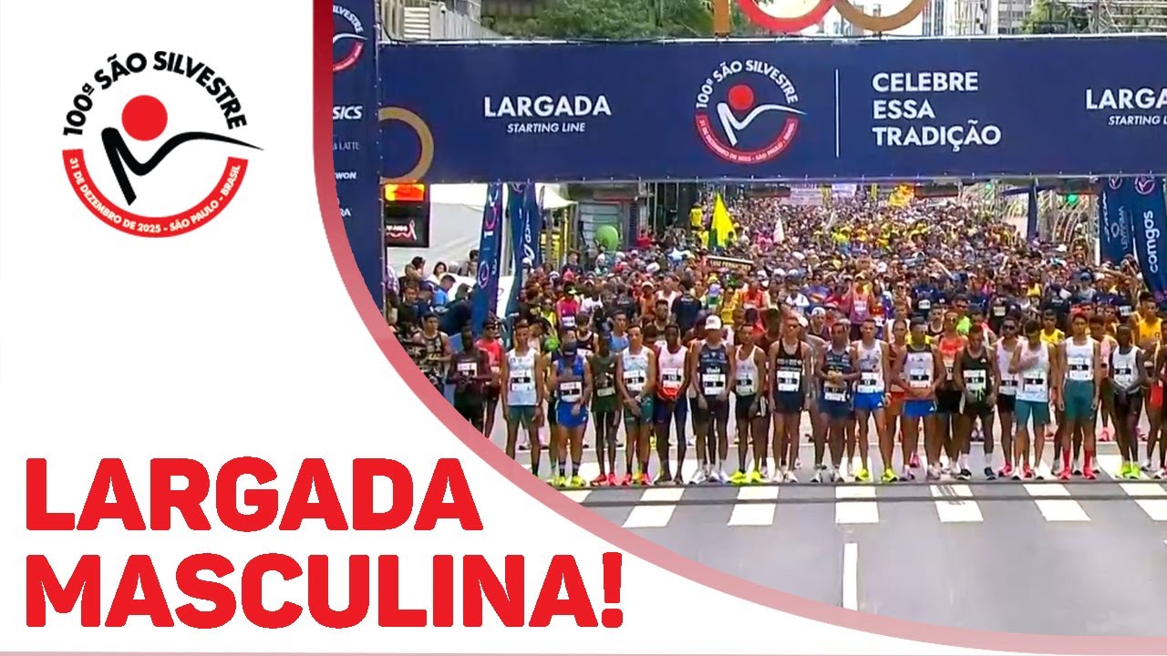 LARGADA ELITE MASCULINA! - 100ª Corrida de São Silvestre (31/12/25)