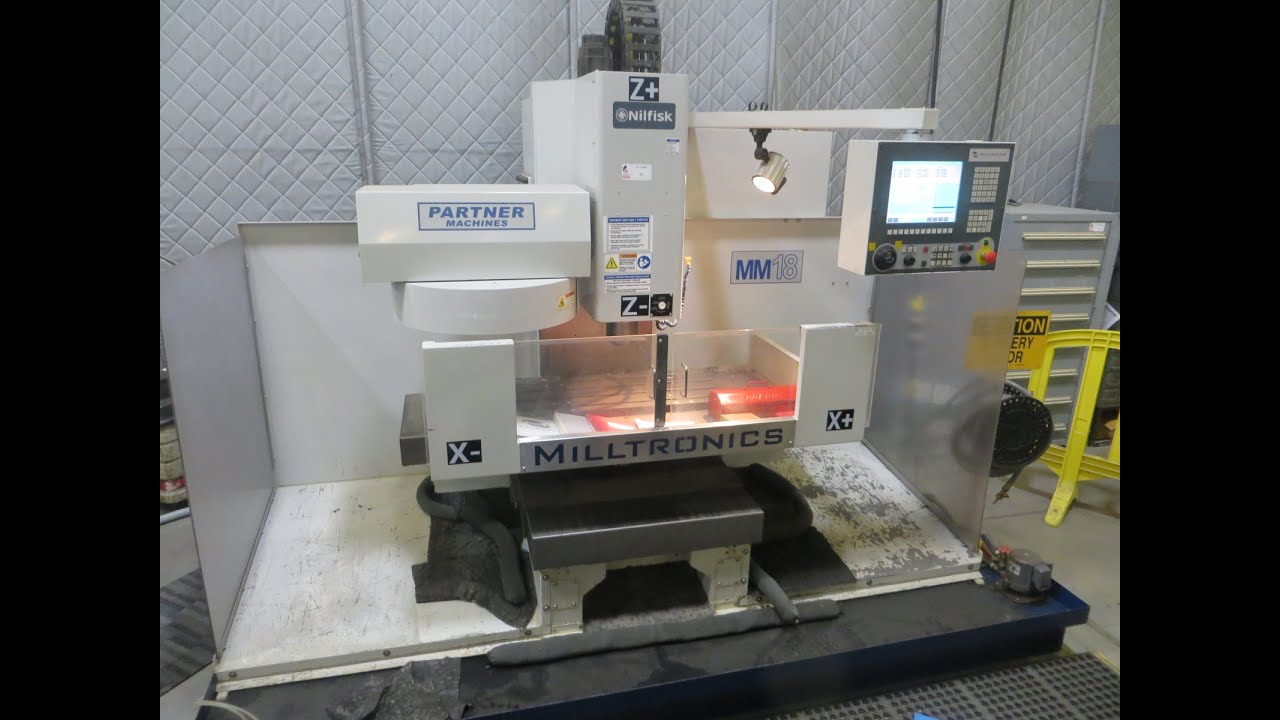 Milltronics Partner MM18 Vertical CNC Machining Center W Milltronics 7200 Ctrl, Tool Changer
