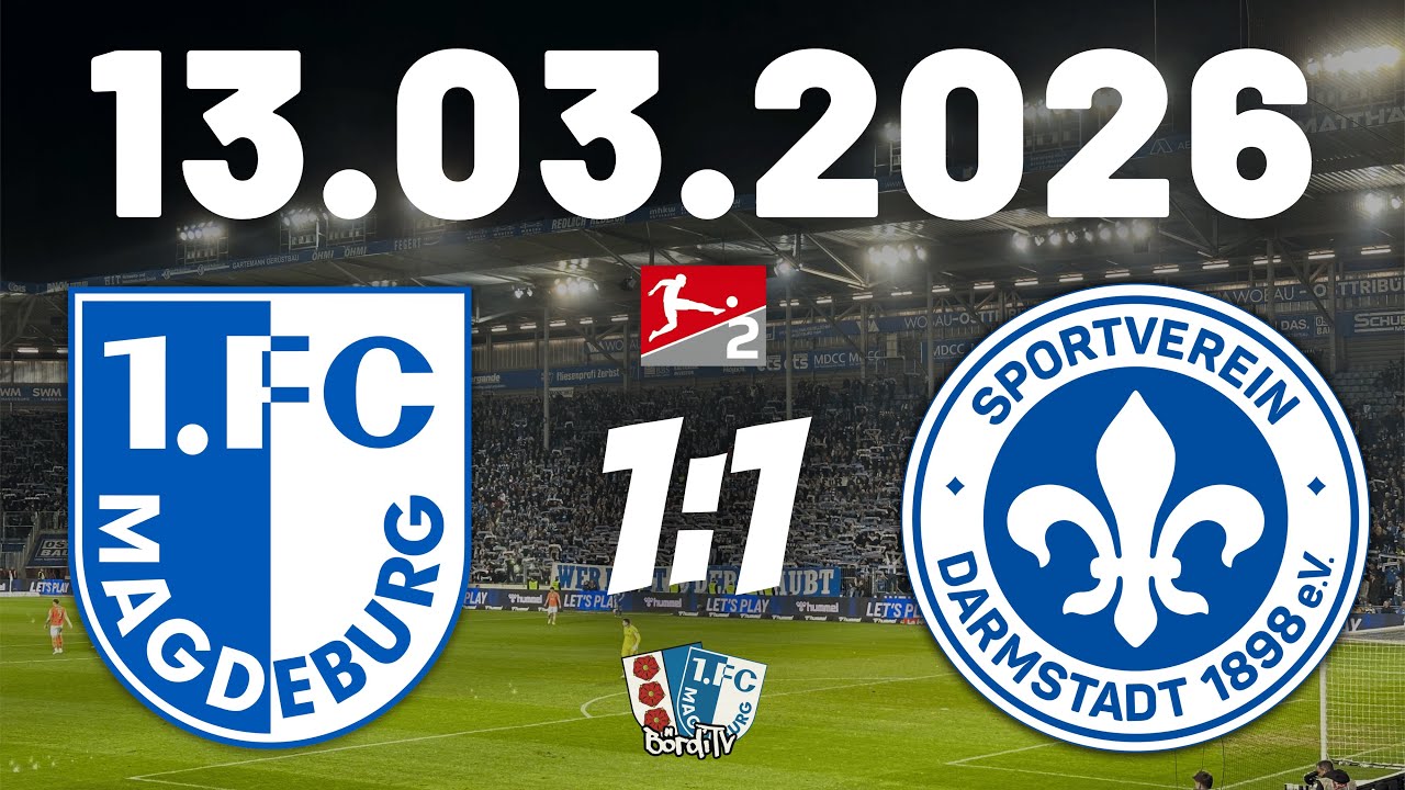 1.FC MAGDEBURG vs DARMSTADT 98 (1:1) Von Fans für Fans - Emotionen pur | 13.03.2026