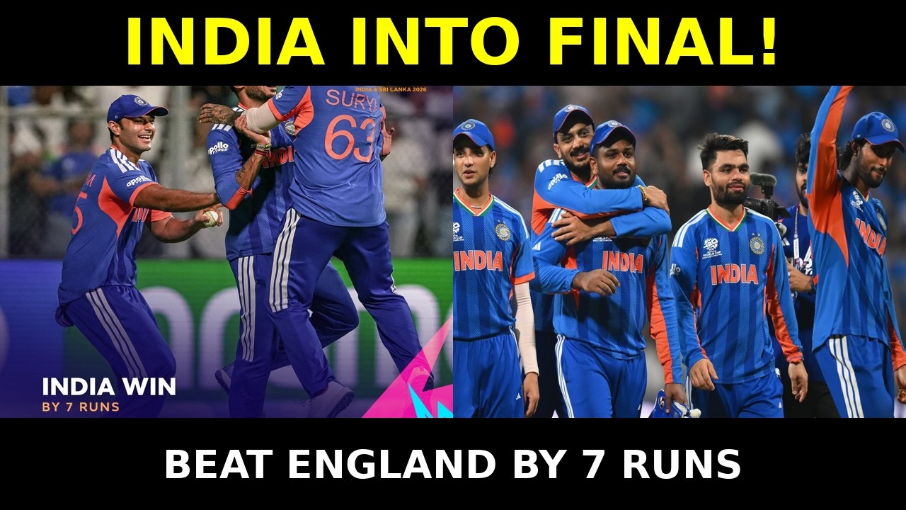 India vs England Thriller! India Reach the Final After a 7-Run Nail-Biter #indvseng  #t20worldcup