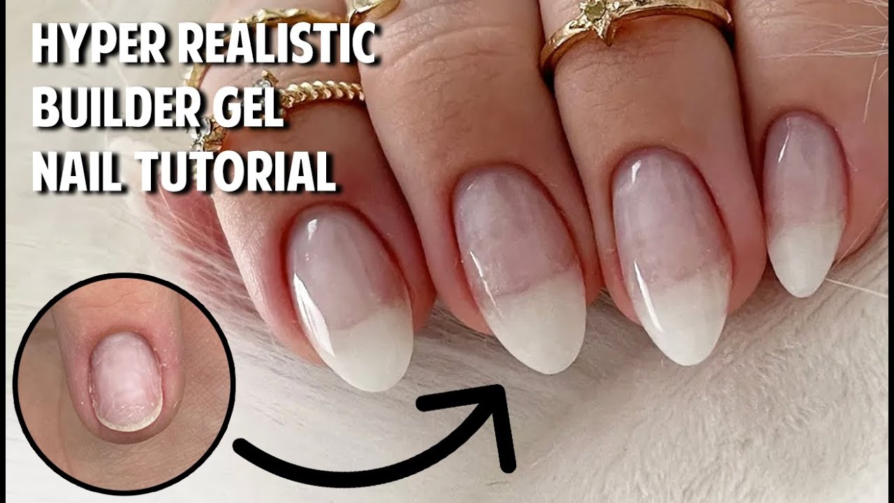 HOW TO DO HYPER REALISTIC GEL NAILS, Natural looking builder gel nails