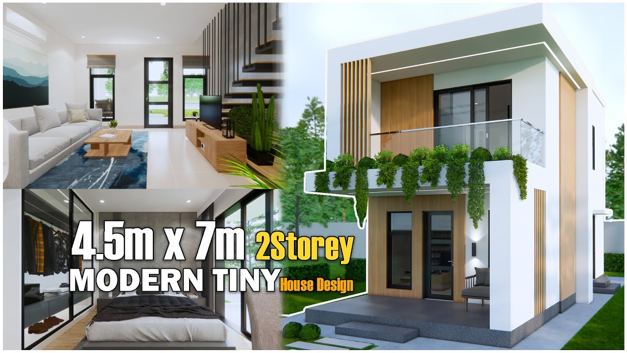 Small House Design | Modern 2Storey House 4.5m x 7m