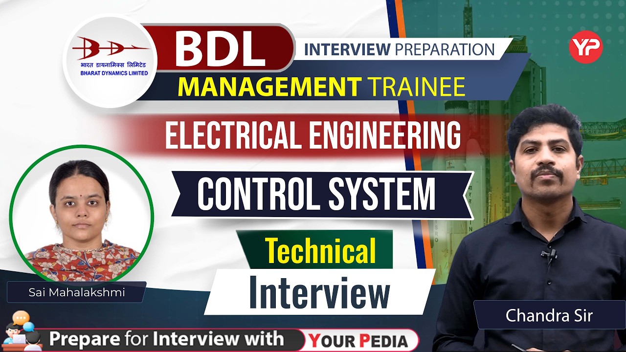 Control System Technical Interview for BDL Management Trainee |  Prepare with YourPedia
