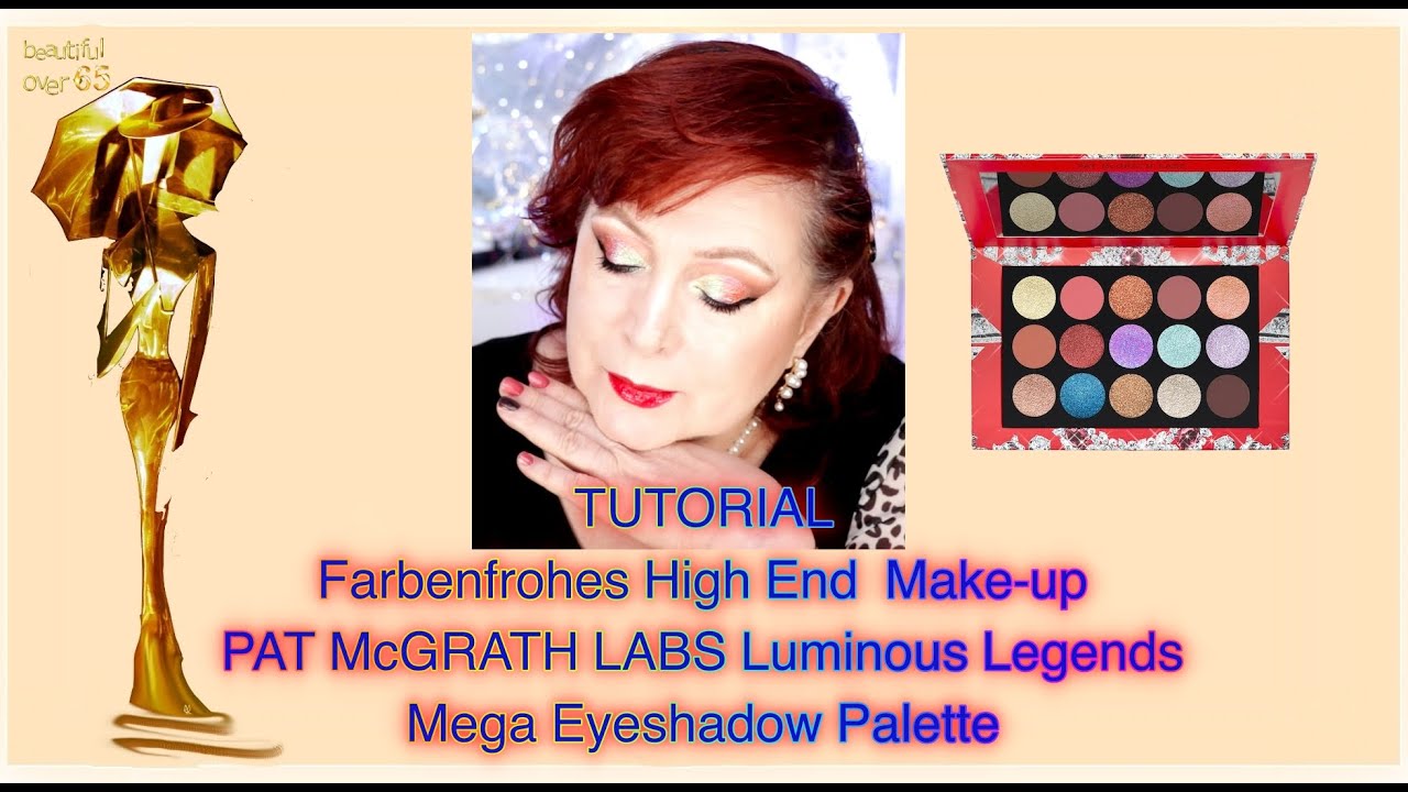 TUTORIAL🔴 Farbenfrohes High End  Make-up 🎨 PAT McGRATH LABS Luminous Legends-Mega Eyeshadow Palette