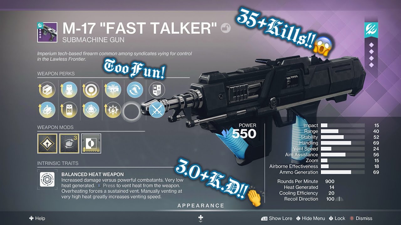 This “Fast Talker” GODROLL Got Me HOW MANY Kills!?😱🔥-High Kill/K.D M-17 Fast Talker D2 Gameplay