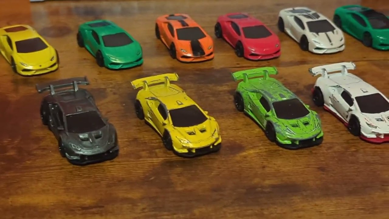 Обзор всех моих моделей и вариантов Lamborghini Huracan от Hot Wheels #2025 #hotwheels