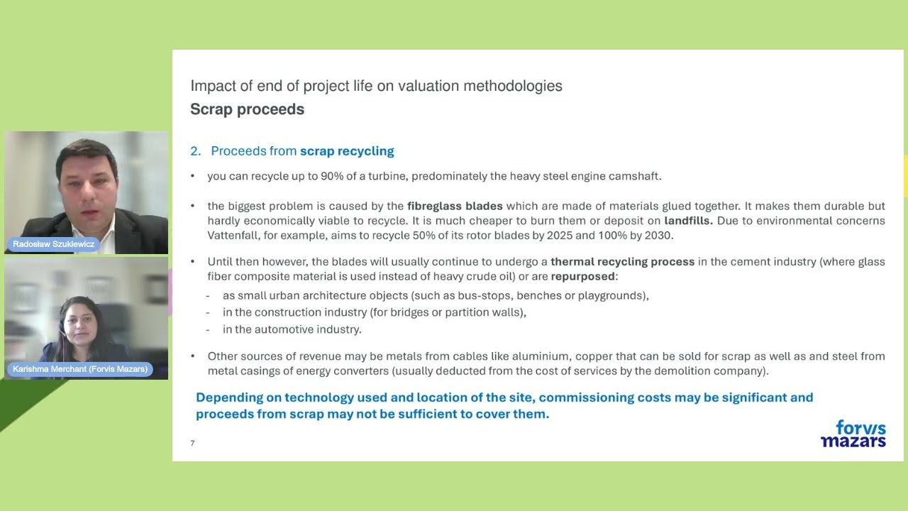 Forvis Mazars x Bird&Bird Webinar - Dealing with the end of life of an Energy project in CEE.