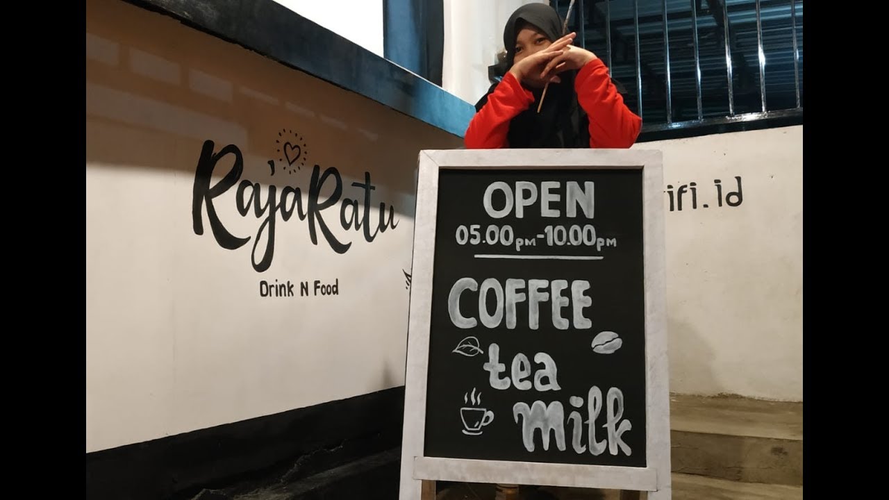 Membuat papan menu cafe | Teknik menulis di papan cafe