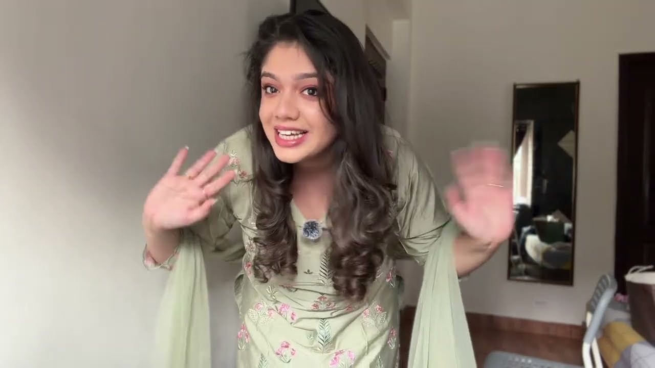 Indian Wedding Guest GRWM | Soft Glam Makeup + Hair + Outfit Try-On