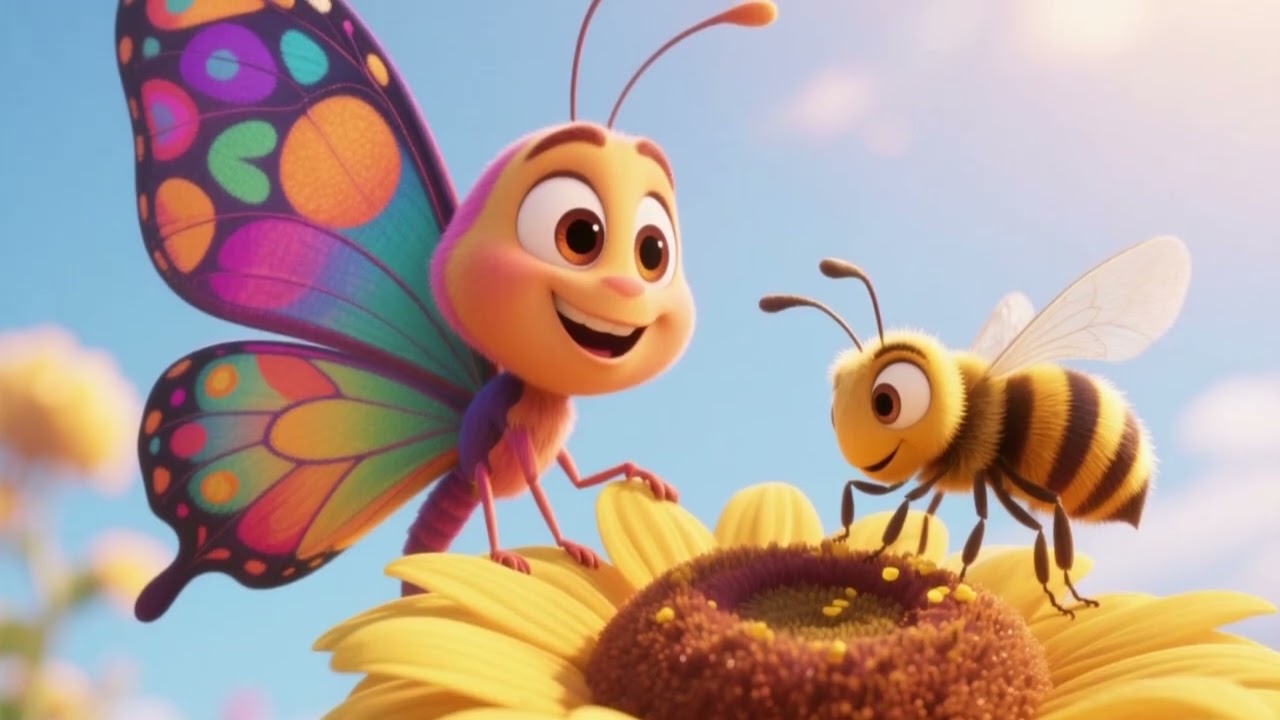Vole, Vole Papillon 🦋 | Chanson pour enfants – Comptine douce