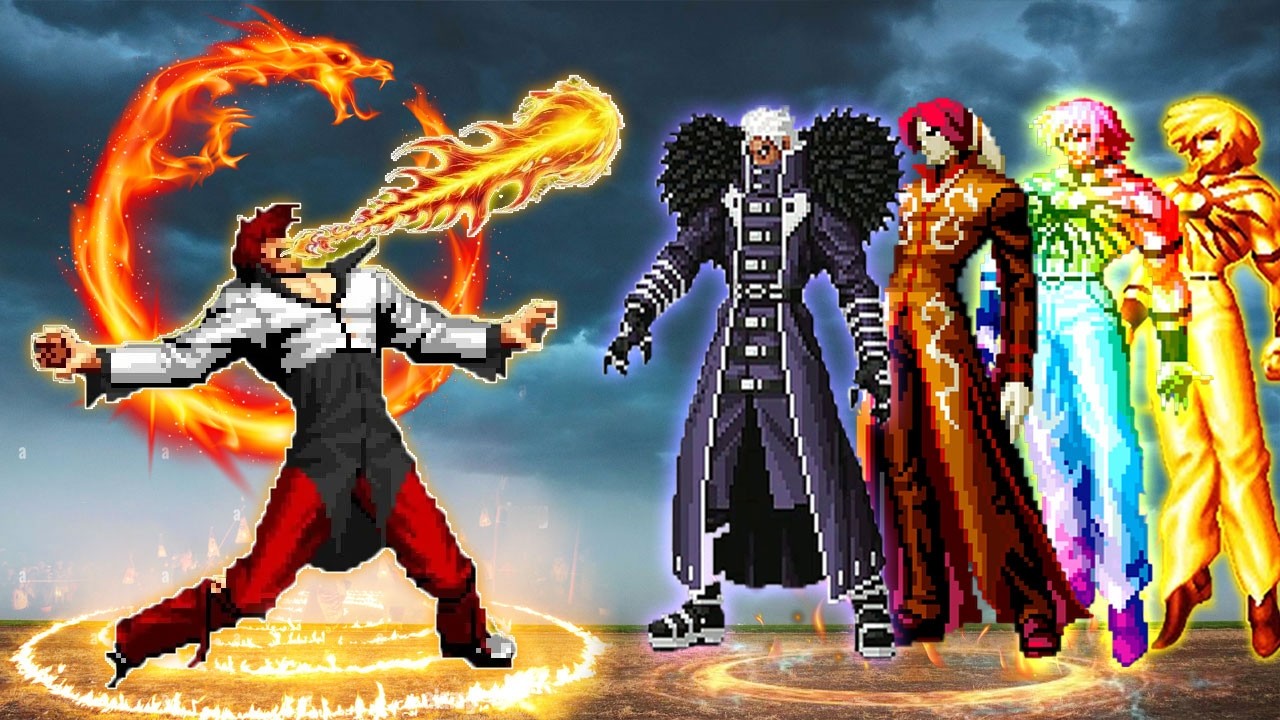 [Mugen KOF] Iori Yasakani FL Vs Phoenix TEam