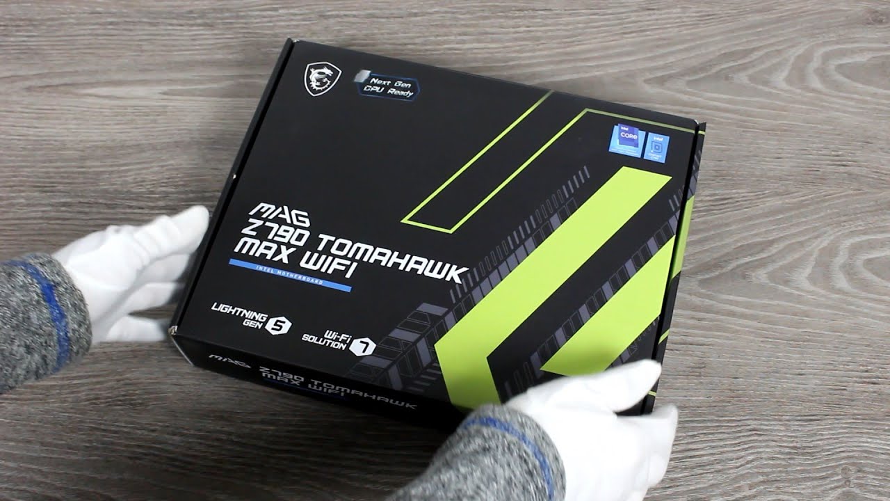 MSI MAG Z790 TOMAHAWK MAX WIFI Unboxing Motherboard