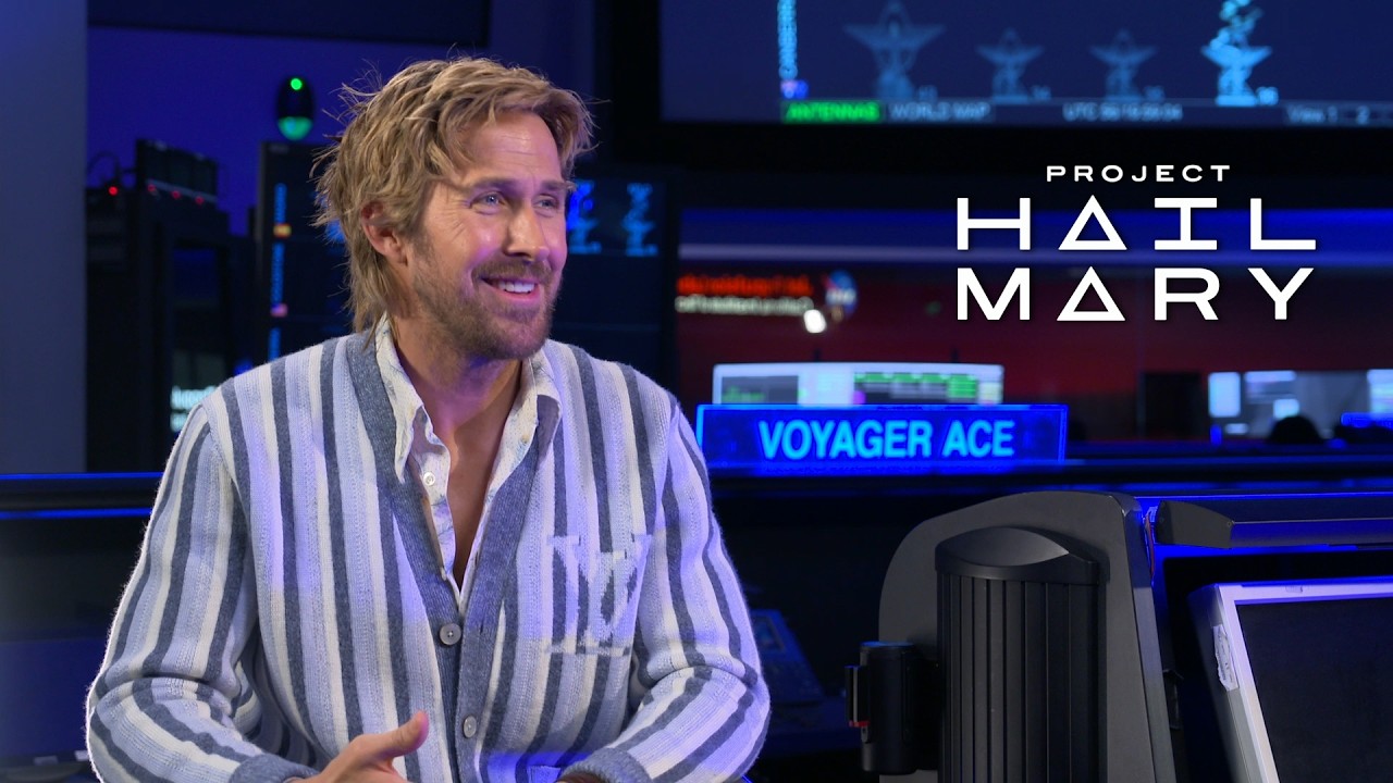 RYAN GOSLING talks: divas, aliens, space travel, harness work and Project Hail Mary...