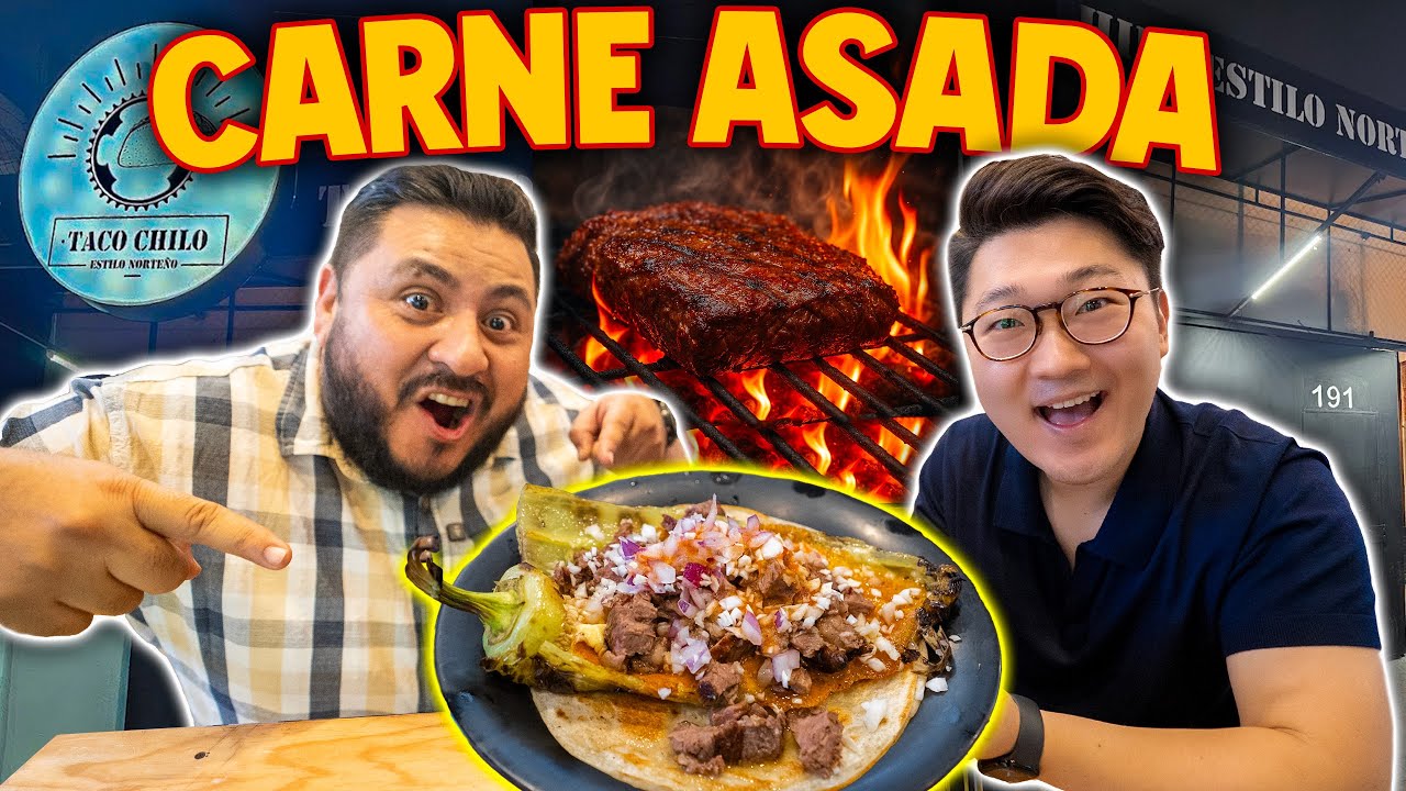 TACOS de CARNE ASADA estilo NORTEÑO - ¿Saben auténticos?