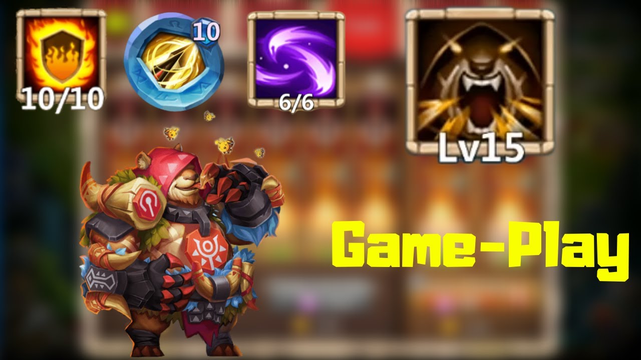 Jumbear Skill 15 Game-Play | Castle Clash