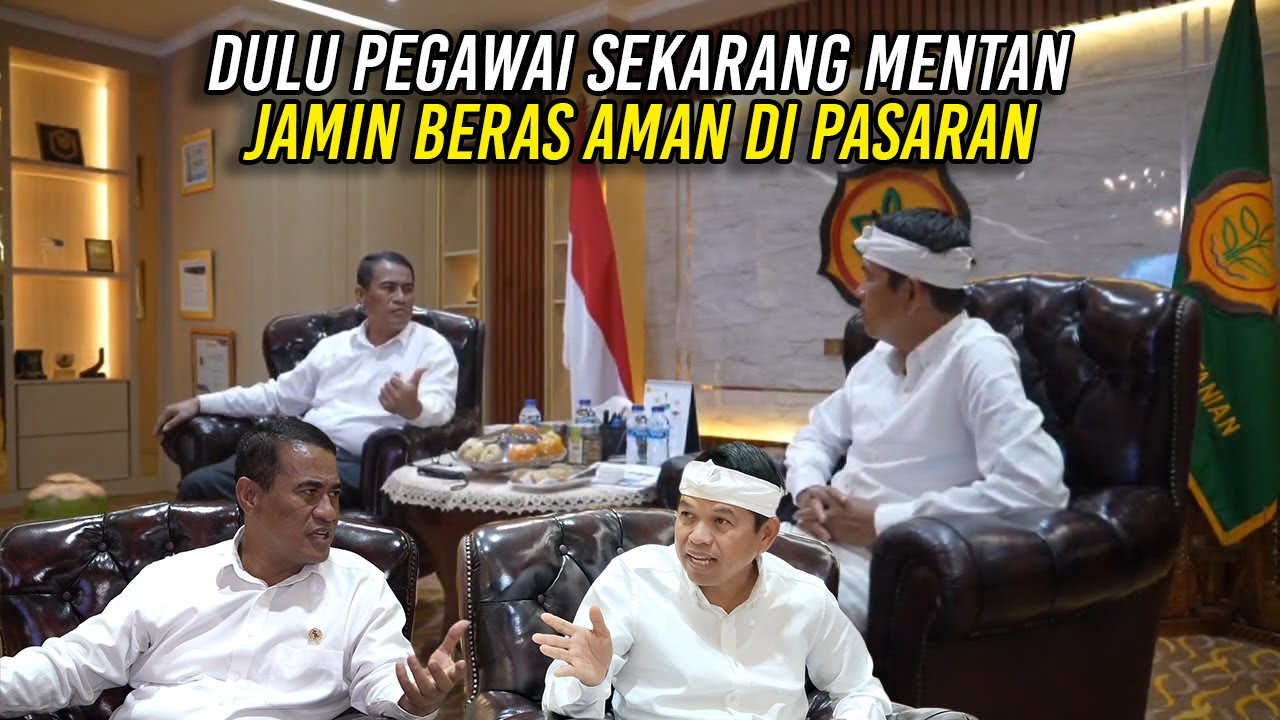 DULU PEGAWAI SEKARANG MENTAN | TRADISI NGANTOR JAM 5 DINI HARI  | JAMIN BERAS AMAN DI PASARAN