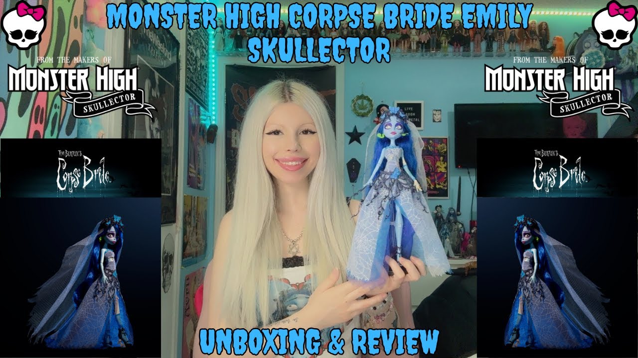 ☆ Monster High Corpse Bride Emily Skullector Unboxing & Review ☆